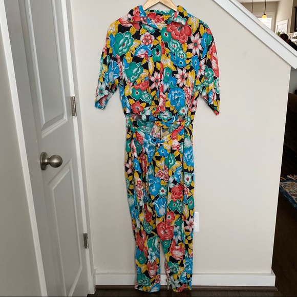 Diane Von Furstenberg | Vintage Floral jumpsuit - Picture 1 of 10